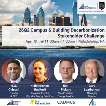 Cover Image for AEG Philadelphia 26Q2 Campus & Building Decarbonization Stakeholder Challenge