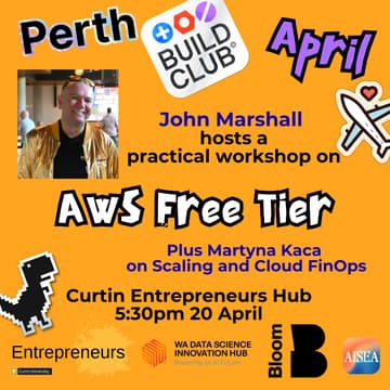 Cover Image for Build Club Perth - April - Getting Started with AWS Free Tier
