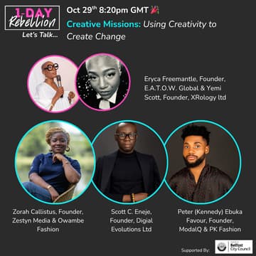 Cover Image for 1DR Let's Talk: Creative Missions - How Creativity Creates Change and Business Growth