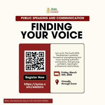 Cover Image for Skills for Growth Workshop 4: Finding Your Voice