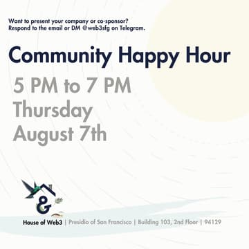 Cover Image for Web3 & AI Community Pitches, Happy Hour & Networking