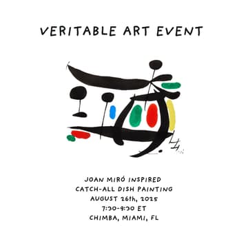Cover Image for Joan Miró Inspired Catch-All Dish Painting