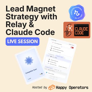 Cover Image for Create a Successful Lead Magnet Strategy with Relay & Claude Code