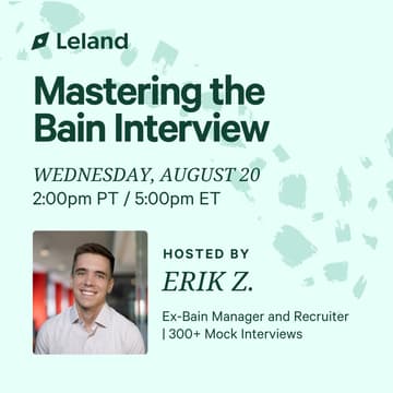 Cover Image for Mastering the Bain Interview