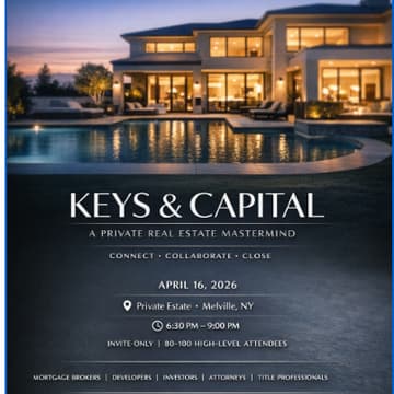Cover Image for KEYS & CAPITAL Mastermind - A Private Real Estate Networking Experience