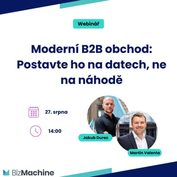 Cover Image for Moderní B2B obchod: Postavte ho na datech, ne na náhodě