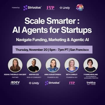 Cover Image for Scale Smarter : AI Agents for Startups