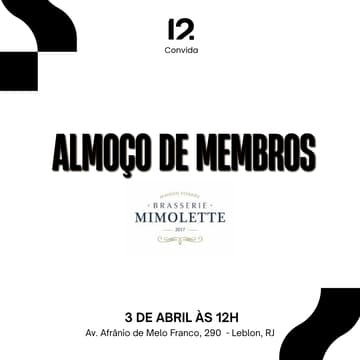 Cover Image for Almoço de Membros #3