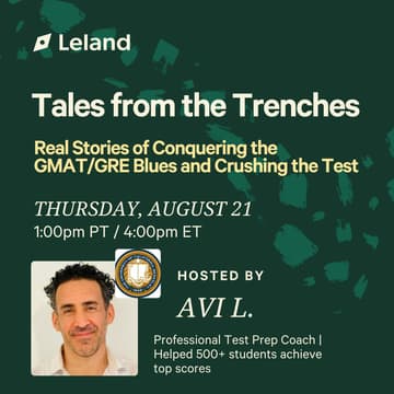 Cover Image for Tales from the Trenches—Real Stories of Conquering the GMAT/GRE Blues and Crushing the Test