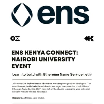 Cover Image for ENS CONNECT KENYA (NAIROBI)