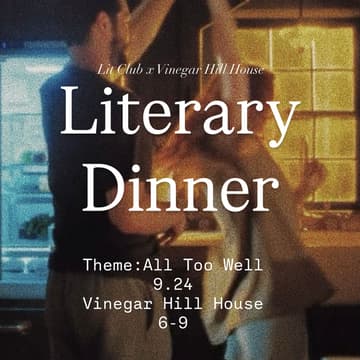 Cover Image for All Too Well Literary Dinner