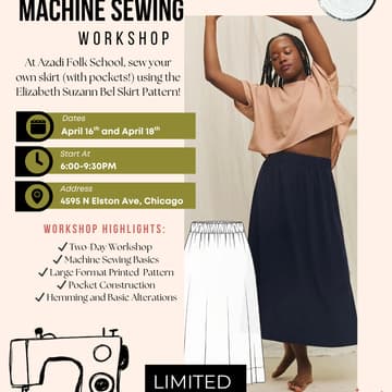 Cover Image for 2-Day Workshop: Sewing The Bel Skirt