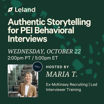Cover Image for Authentic Storytelling for PEI Behavioral Interviews