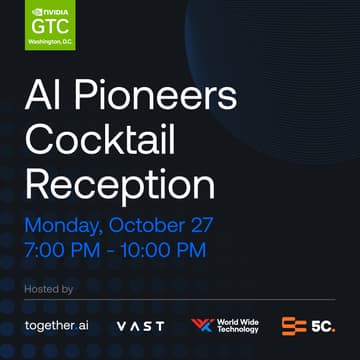 Cover Image for GTC DC: AI Pioneers Cocktail Reception