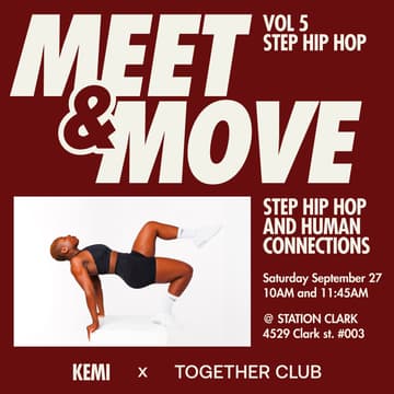 Cover Image for Meet & Move Vol. 5 – Step Hip Hop 👯‍♀️