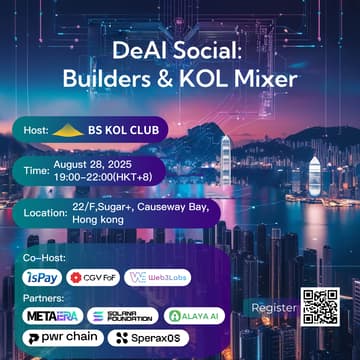 Cover Image for DeAI Social: Builders & KOL Mixer