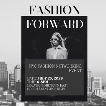 Cover Image for Fashion Forward NYC Fashion Industry Meetup Networking Event