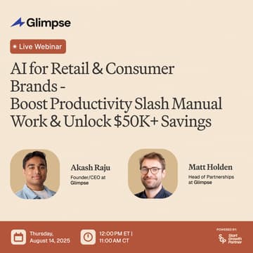 Cover Image for AI for Retail & Consumer Brands—Boost Productivity, Slash Manual Work & Unlock $50K+ Savings