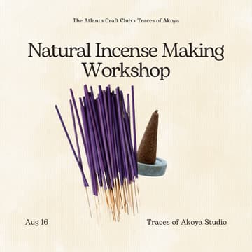 Cover Image for Natural Incense Making Workshop