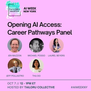 Cover Image for Opening AI Access: Career Pathways Panel #AIWeekNY