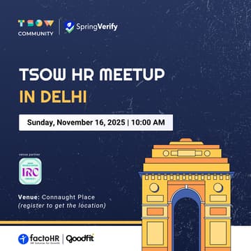 Cover Image for TSOW HR Meetup in Delhi
