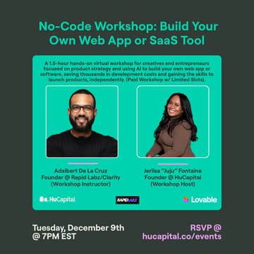 Cover Image for No-Code Workshop: Build Your Own Web App or SaaS Tool