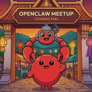 Foto de portada de 🦞 OpenClaw Meetup Chiang Mai