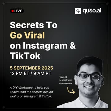 Cover Image for [LIVE STRATEGY SESSION] Secrets To Go Viral on Instagram & Tiktok