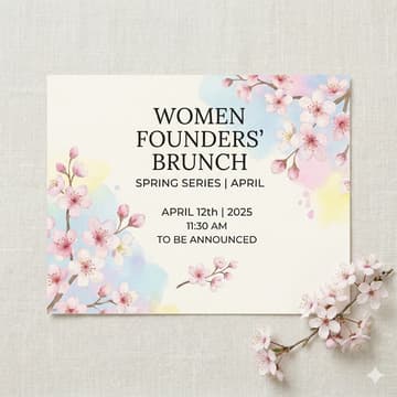 Cover Image for Women Founders' Brunch: Spring Series