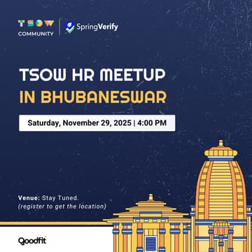 Cover Image for TSOW HR Meetup in Bhubaneswar