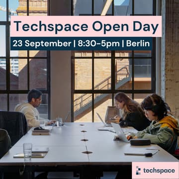 Cover Image for Techspace Open Day (Berlin): Breakfast, Yoga, Work, and Network
