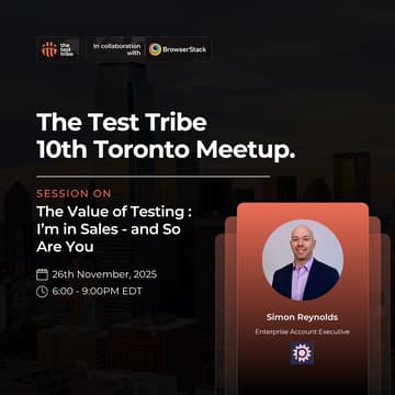 Cover Image for The Value of Testing: “I’m in Sales and So Are You.” | Toronto Meetup