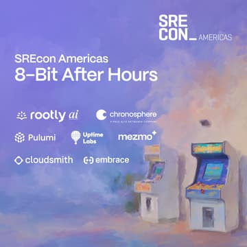 Cover Image for SREcon Americas After-Hours w/ Rootly AI, Mezmo, Cloudsmith, Embrace, Pulumi, Uptime Labs, & Chronosphere, A Palo Alto Networks Company
