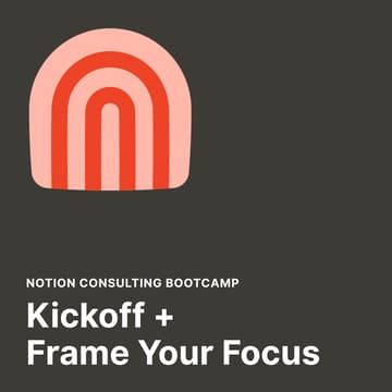 Cover Image for Notion Consulting Bootcamp Kickoff!