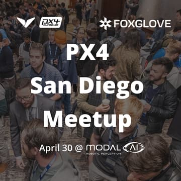 Cover Image for PX4 & Foxglove San Diego Meetup hosted by ModalAI