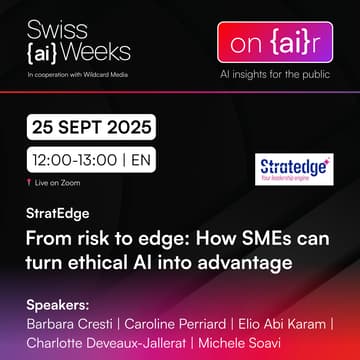 Cover Image for on {ai}r | From risk to edge: How SMEs can turn ethical AI into advantage | Stratedge