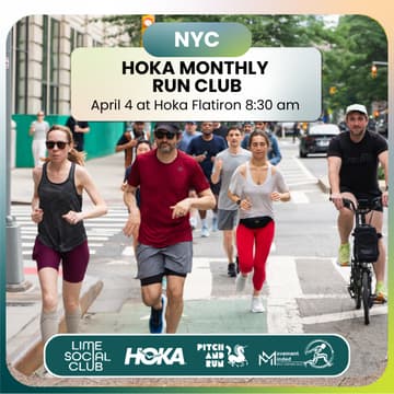 Cover Image for Hoka Monthly Run Club with Lime Social Club & Pitch N' Run
