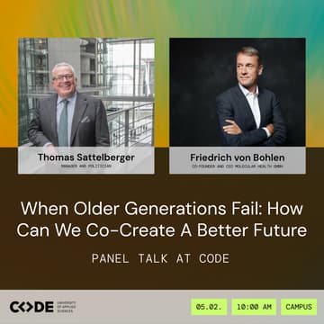 Cover Image for When Older Generations fail: how can we co-create a better future | Panel Talk at CODE