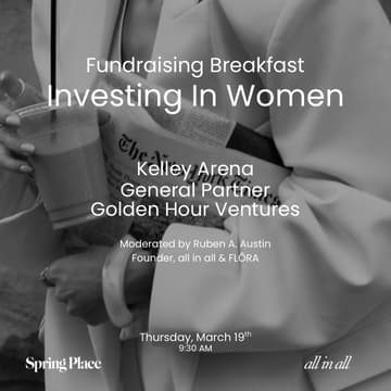 Cover Image for Investing In Women w/ Kelley Arena, GP - Golden Hour Ventures