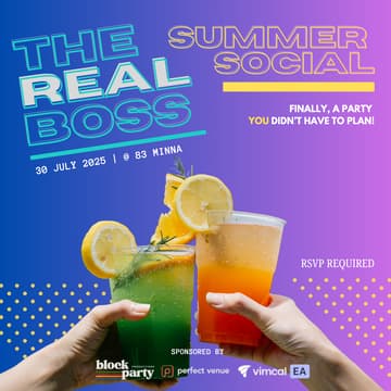 Cover Image for 🎉 The Real Boss Summer Social