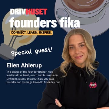 Cover Image for Founders Fika - A monthly meetup for students and aspiring entrepreneurs - Guest of the month: Ellen Ahlerup!