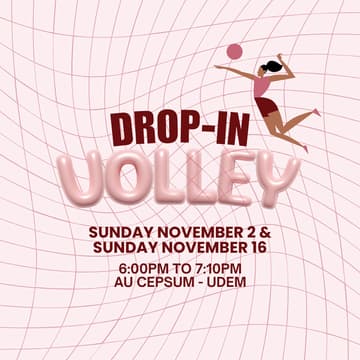 Cover Image for DROP-IN VOLLEY