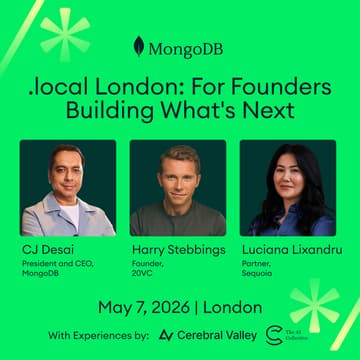 Cover Image for MongoDB.local London: For Founders Building What’s Next