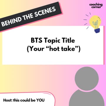 Cover Image for BTS Talk: Title TBD