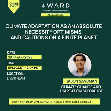 Cover Image for CLIMATE ADAPTATION AS AN ABSOLUTE NECESSITY OPTIMISMS  and CAUTIONS ON A FINITE PLANET