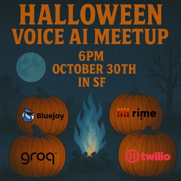 Cover Image for Bluejay x Twilio x Rime x Groq: Halloween Voice AI Meetup
