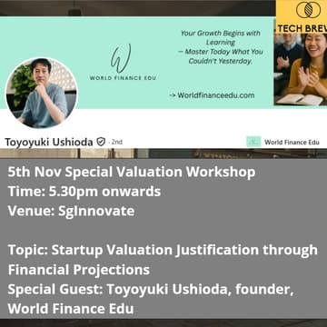 Cover Image for "Startup Valuation Justification through Financial Projections"- Health/Bio Coffee Club Singapore