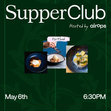 Cover Image for AirOps Portland Marketing Leaders Dinner