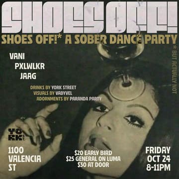 Cover Image for SHOES OFF! a sober dance party