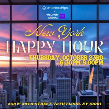 Cover Image for NYC Smarterships 'Commerce and Candy' Monthly Happy Hour: Hosted by Fulcrum Digital!